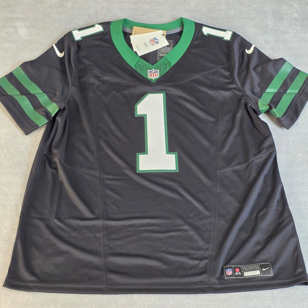 Nike‎ Football Game Jersey Mens XL Black New York Jets Sauce Gardner #1 NFL New